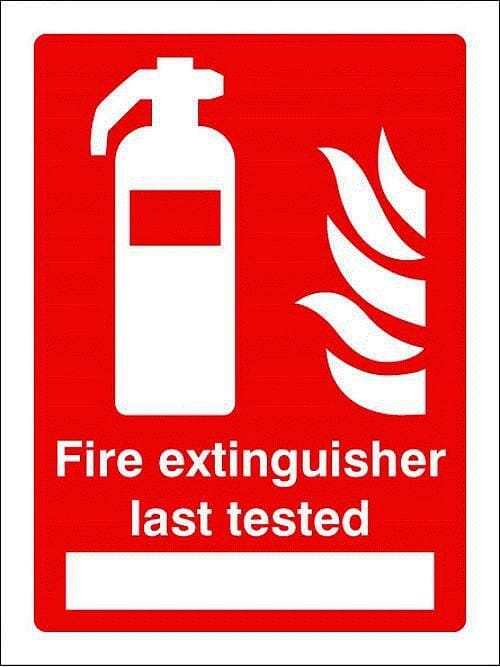 Fire extinguisher Last tested