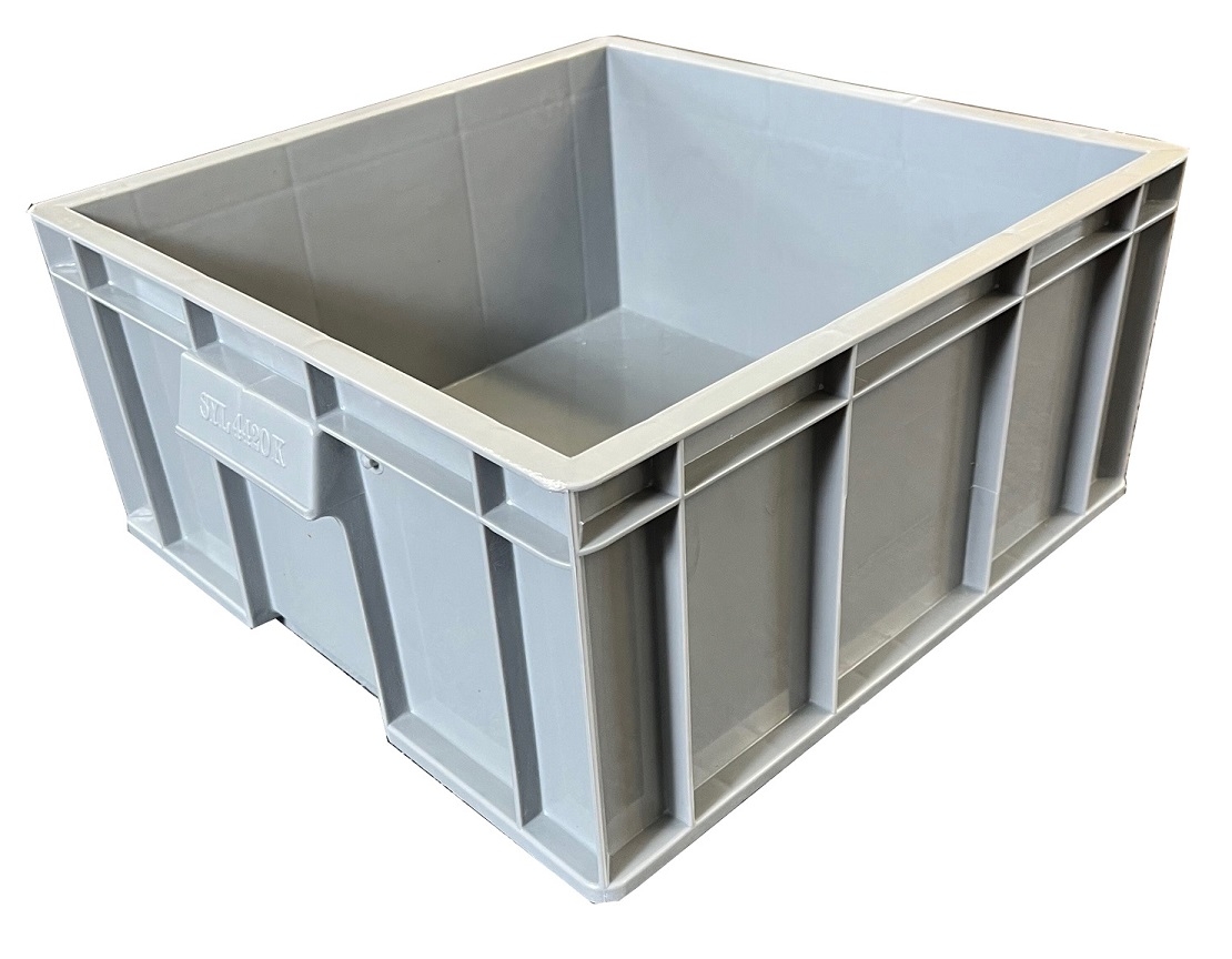 24 Litre Square Heavy Duty Industrial Stacking Plastic Plate Box