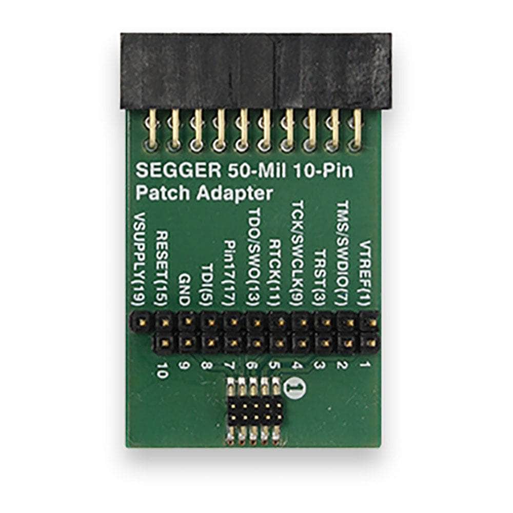 SEGGER 0.1" To 50-mil 10-Pin Patch Adapter