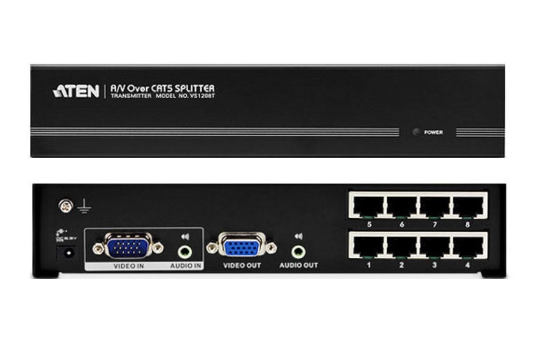 VS1208T Aten 8-Port VGA/Audio Cat 5 Splitter