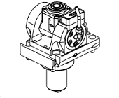 Axial geared-up 1:3 twin head driven tool in Y