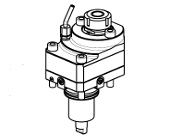 Axial geared-up I&#61;1:2 opposite face twin driven tool H&#61;60mm