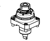 Radial blade holder with iternal coolant