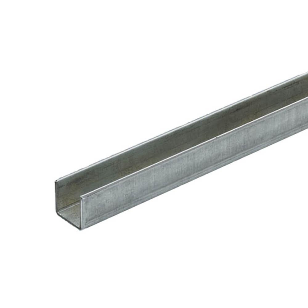 Light Duty Guide Channel for surface fixNot Pre-drilled. Zinc Plated  3.0 Metres