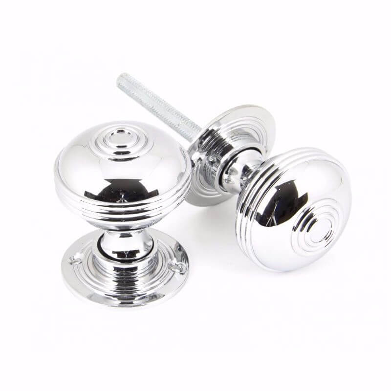 Anvil 90274 Pol. Chrome 50mm Mor/Rim Knob Set