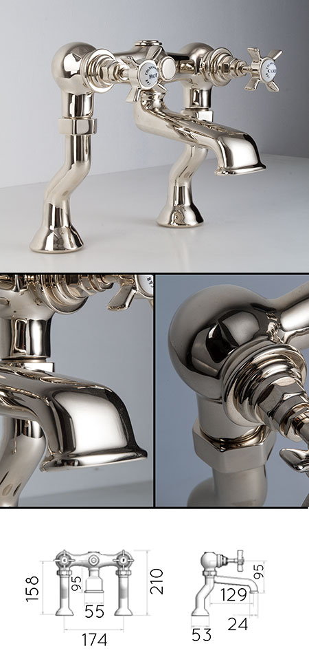 Nickel Classic Bath Filler (49GG)