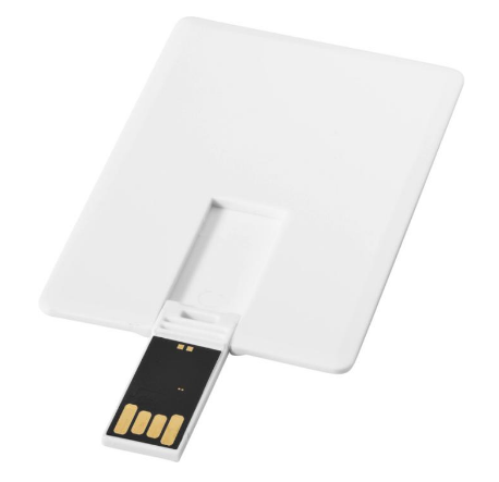 Slim card-shaped 4GB USB flash drive (12352100)