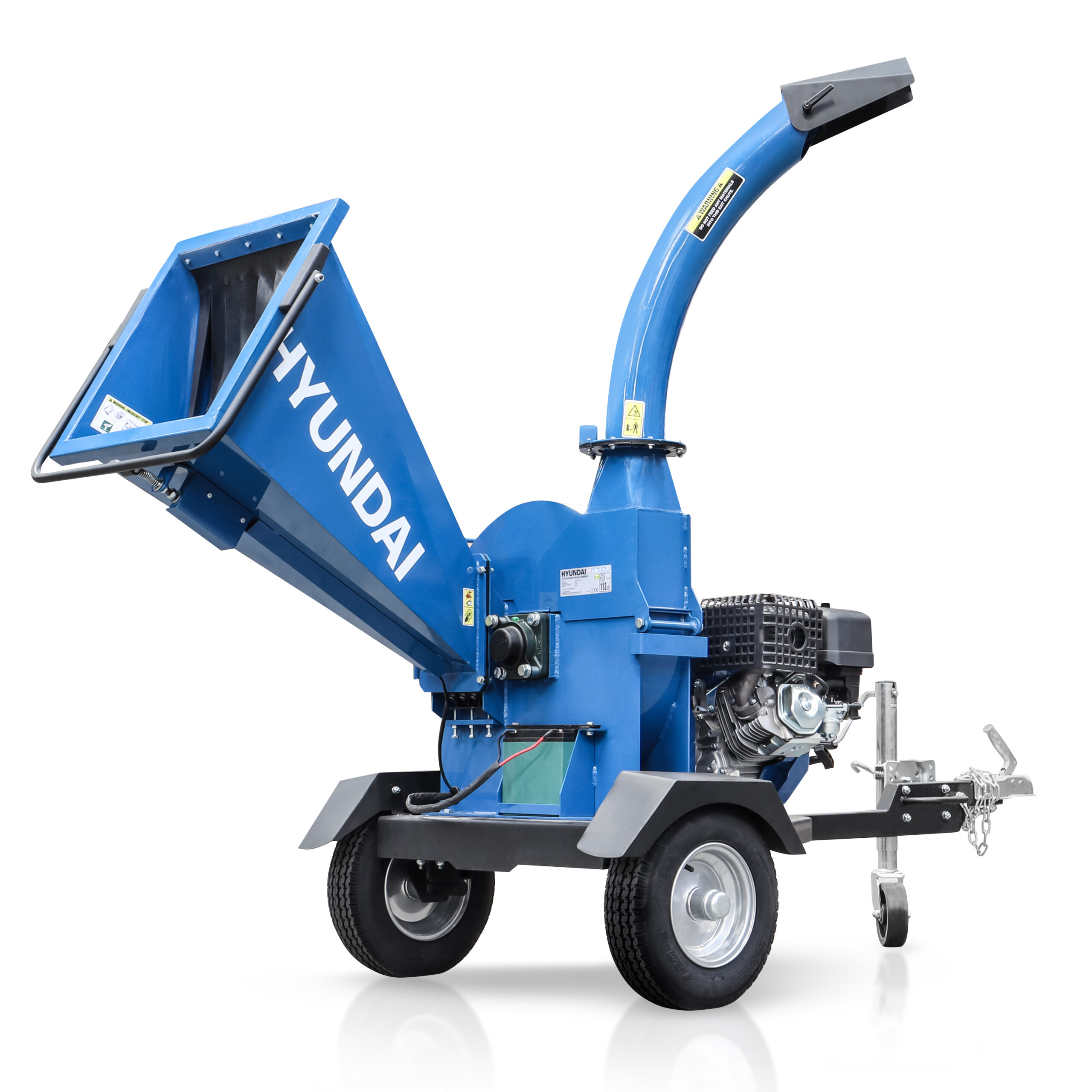 Hyundai 420cc 4.5” Petrol Wood Chipper with Electric-Start Engine 