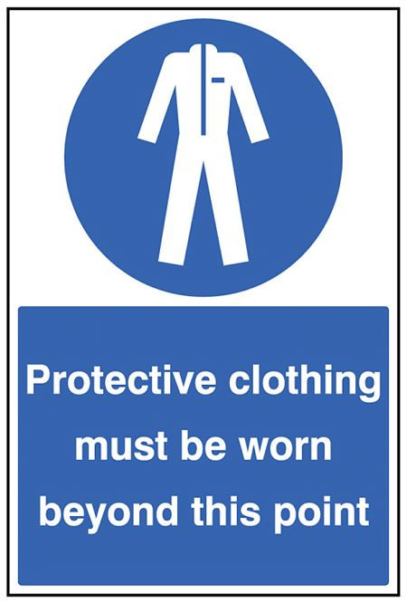 Protective clothing must be worn floor graphic 400x600mm