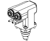 Driven slotting head - 50mm stroke H&#61;85mm