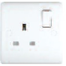 13A Switched Sockets, 1 Gang, SP, wall fitting ST2011