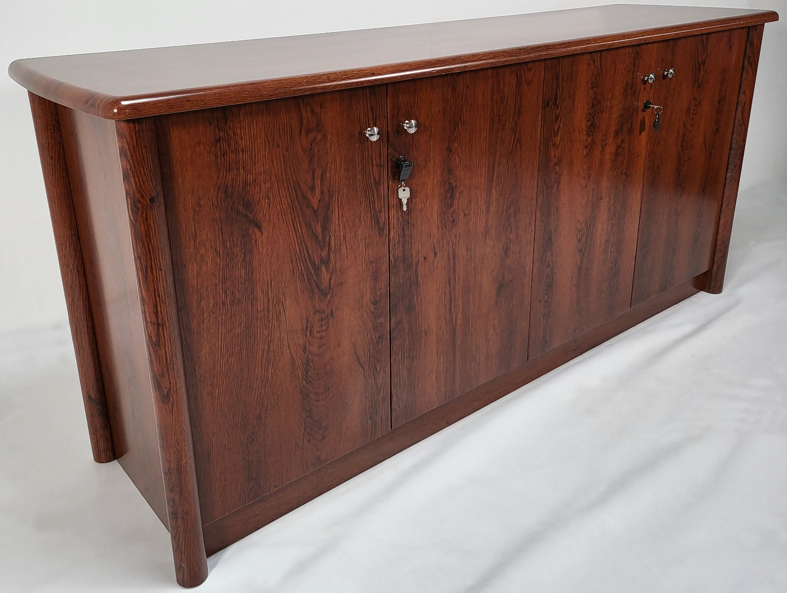 Medium Oak Four Door Executive Cupboard - 1780mm - 6846T-4DR Near Me
