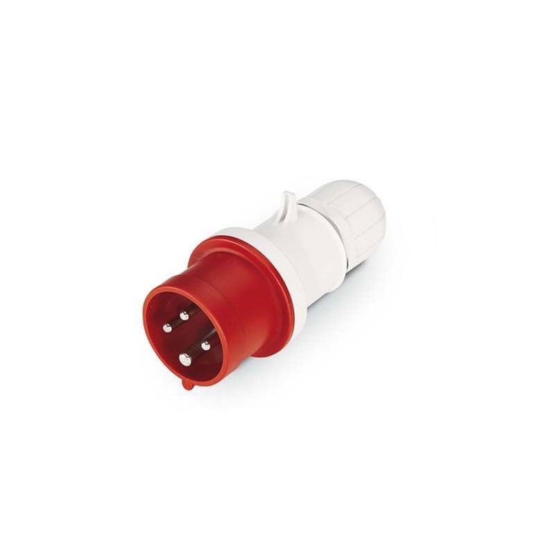 Scame 213.3236 Plug Industrial IP44 IP Rating 32 Amp 3P + E Pins