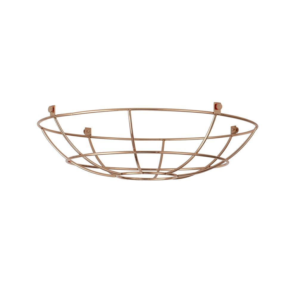 Luxuria Glorelle Clip On Shallow Round 35cm Wire Cage Shade Rose Gold