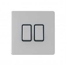 2 Way 2 Gang Switches, wall fitting SLM1022BCBM