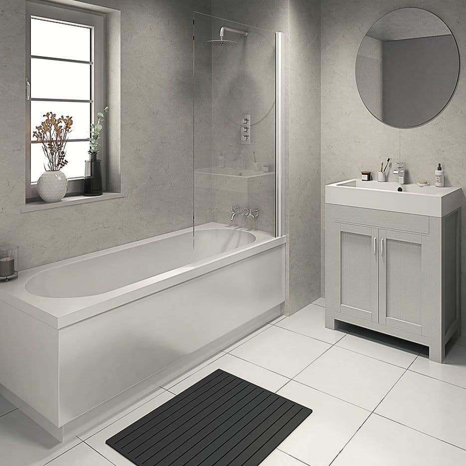 White Bonito Bathroom and Shower Panel