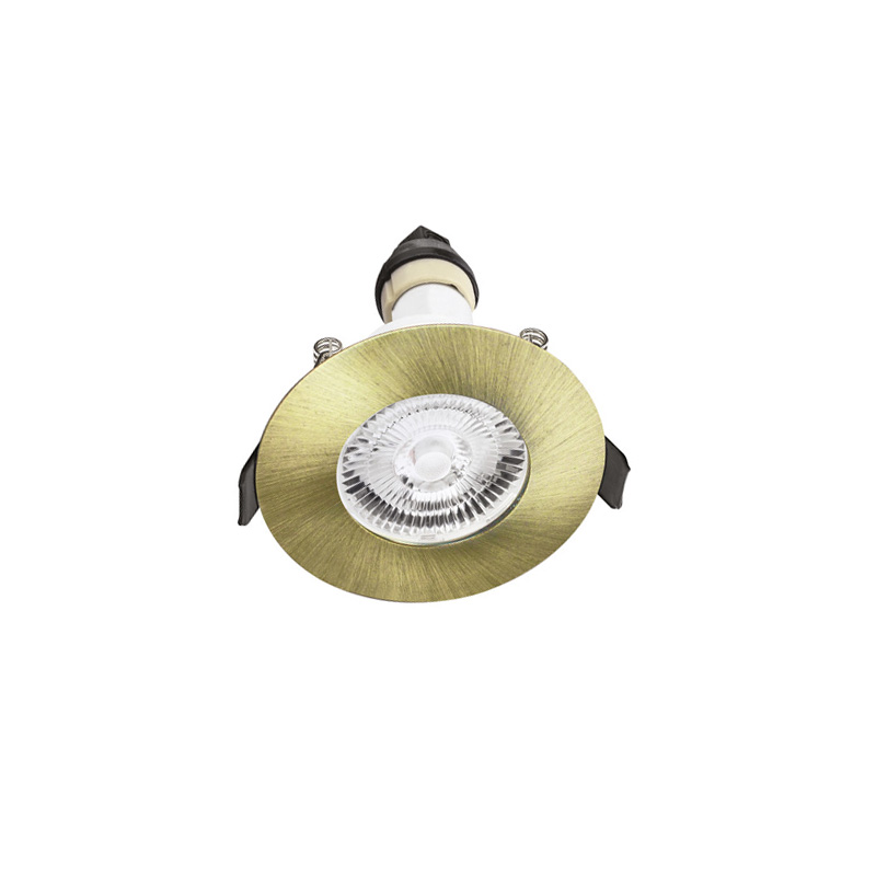 Integral EvoFire Fire Rated GU10 Downlight Antique Brass