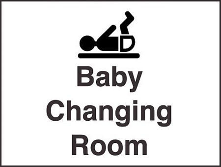 Baby changing room