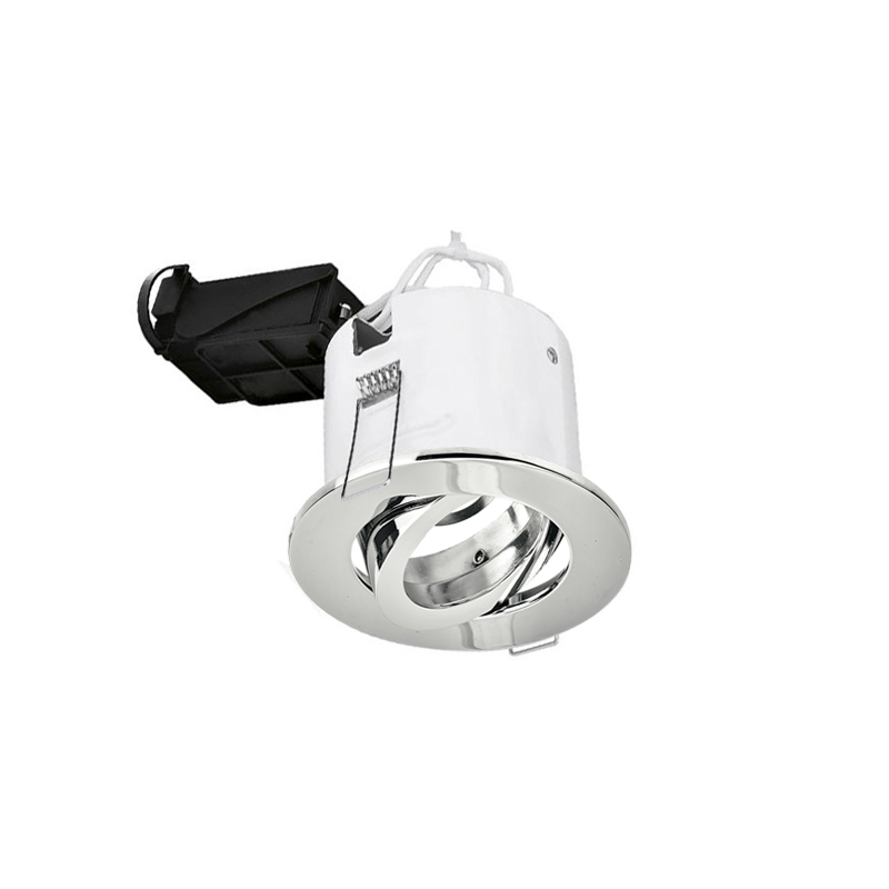 Aurora Lighting GU10 Downlight Adjustable Polished Chrome