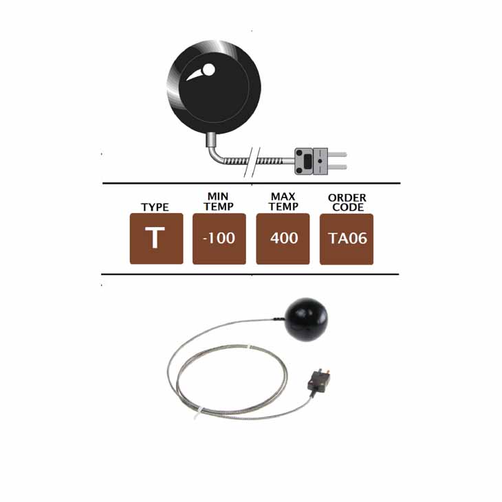 TA06 - T Type High Accuracy Black Body Probe 5.3cm Sphere