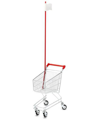 Children's Trolley With Flag for Family Supermarket