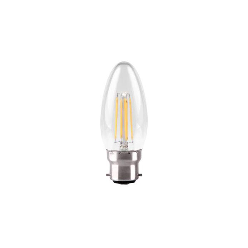 Kosnic Dimmable B22 LED Filament Candle Clear 4.2W