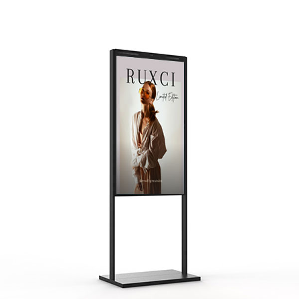 Floorstand for Double Sided Digital Window Display