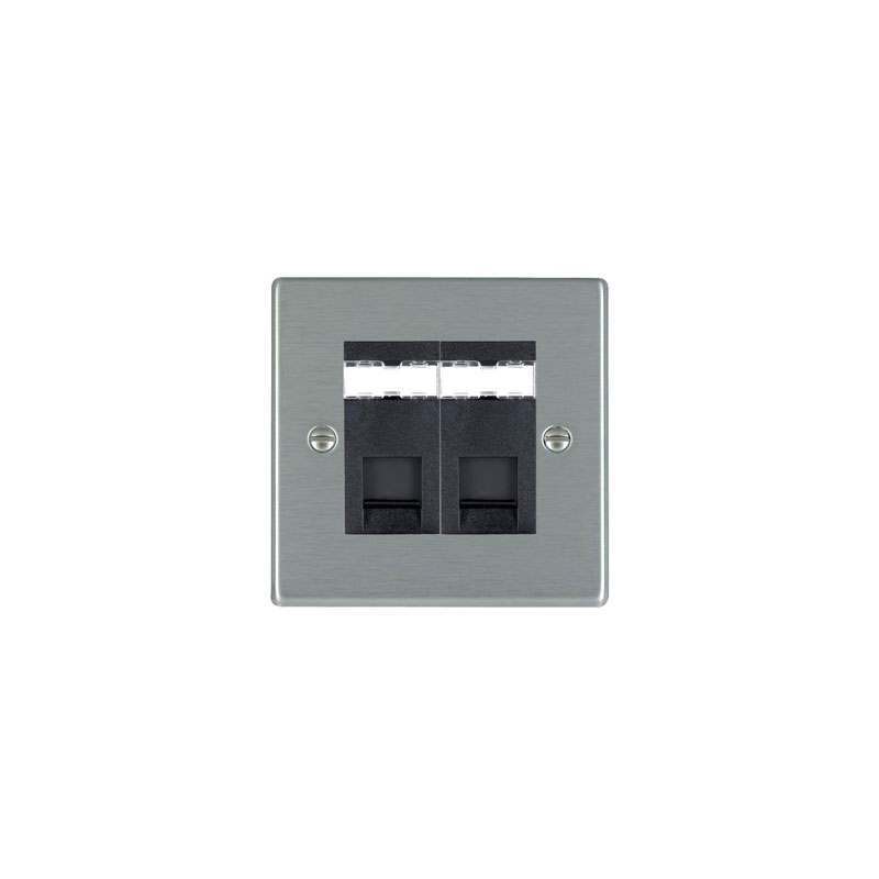 Hamilton Hartland 2 Gang RJ12 Outlet-Unshield BL