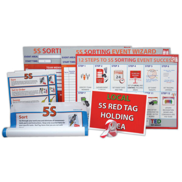 5S Sort Event Kits for Lean Manufacturing Teams