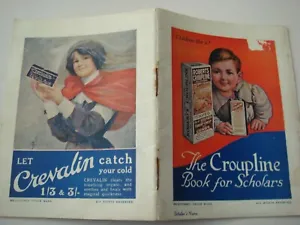 Croupline Book For Scholars , School Help 32 Pages Rare 1930 Issue