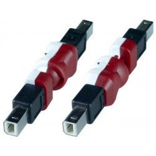 USB 2.0 Type B Flexible Gender Changer, Male to Male