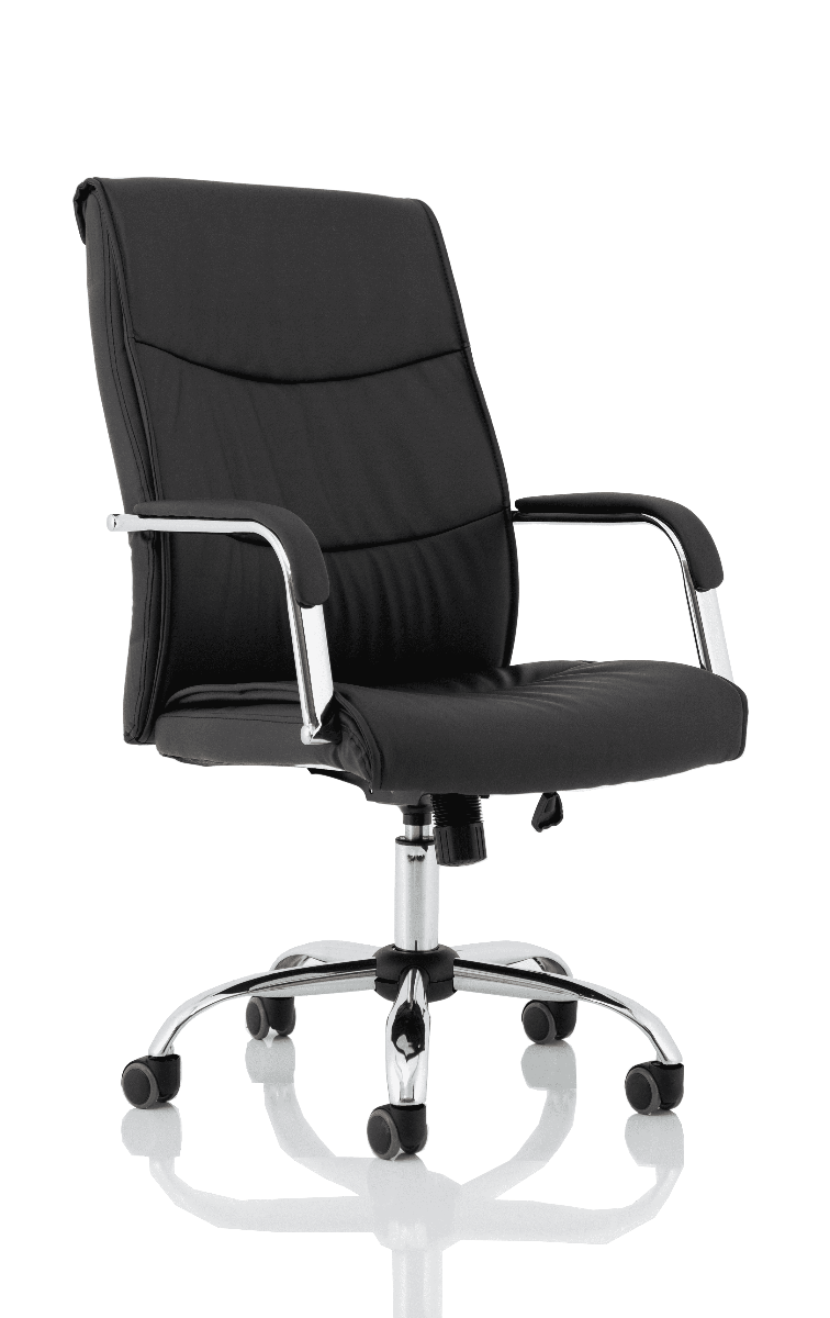 Carter Black Bonded Leather Office Chair UK