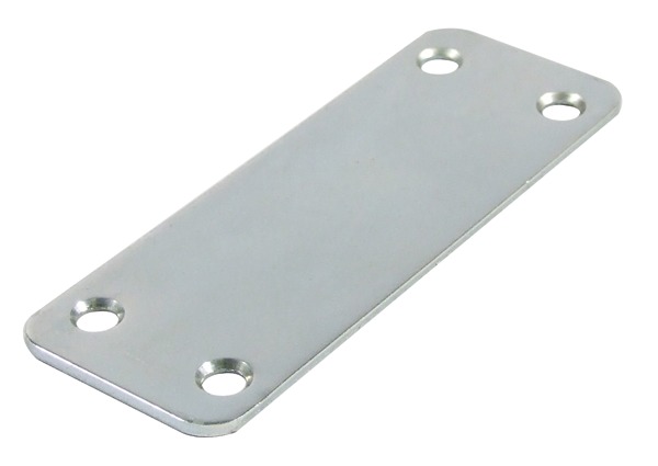 Flat Door Joining Plate Zinc 98mm x 36mm