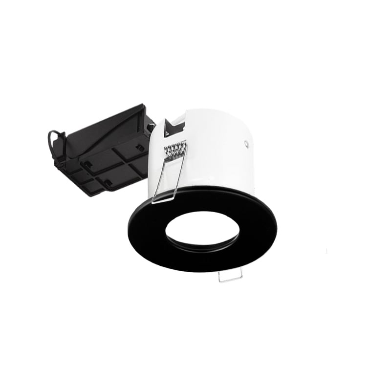 Aurora Lighting GU10 Downlight IP65 Bathroom Rated Matt Black