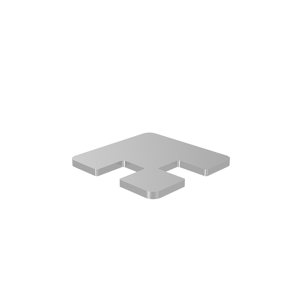 Marano Blanking Cap For 50mm Corner Post Aluminium Satin Anodised Finish