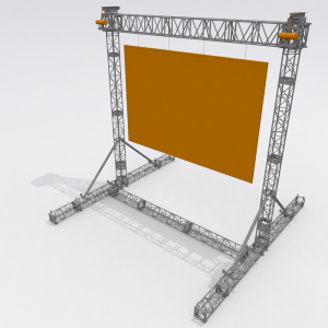 Screen Support Structures For Temporary Installations