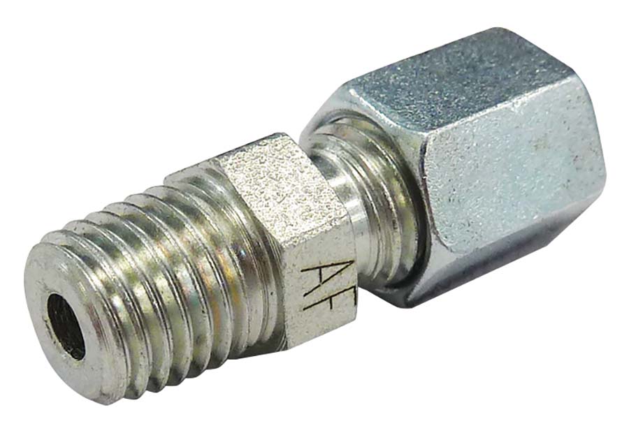 LL Straight Male Stud &#45; Zinc Nickel Coated