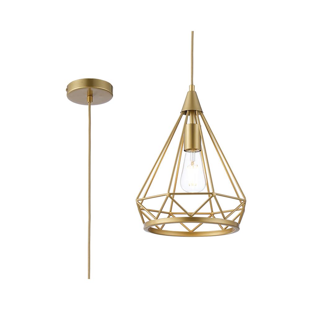 Luxuria Breeze 28cm Small Diamond Pendant Light E27 Gold