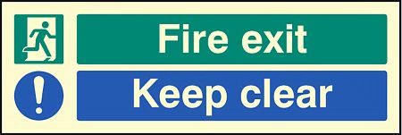 Fire exit keep clear