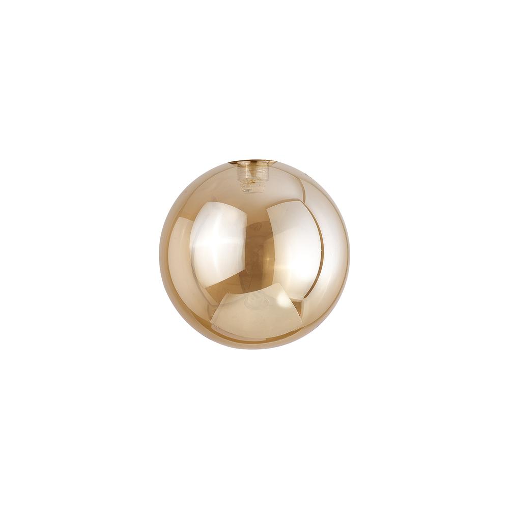 Luxuria Apex 150mm Round (J) Amber Plated Globe Glass Shade