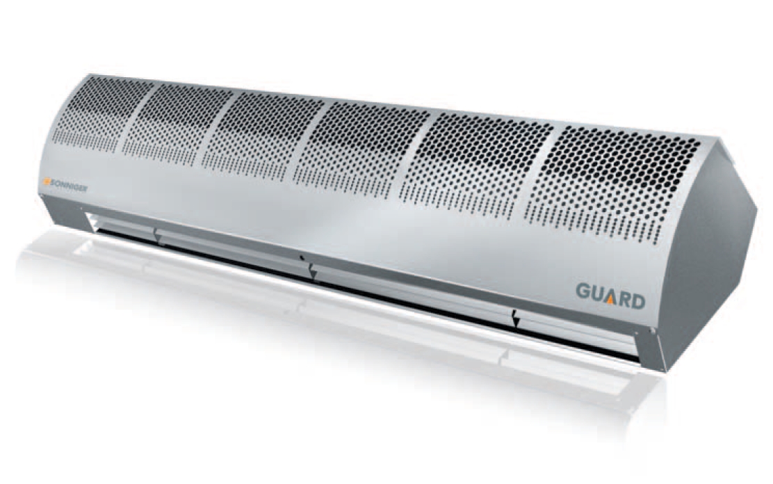 Guard 100W  8.1kw LPHW heated air curtain