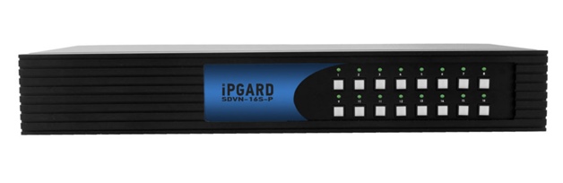 SmartAVI SDVN-16S-P - 16 Port Secure KVM Switch with DVI-I Dual-Link, single-head DVI-I KVM HD resolution with CAC (2560 x 1600)( High Security KVM Switch NIAPP PP 3.0 )