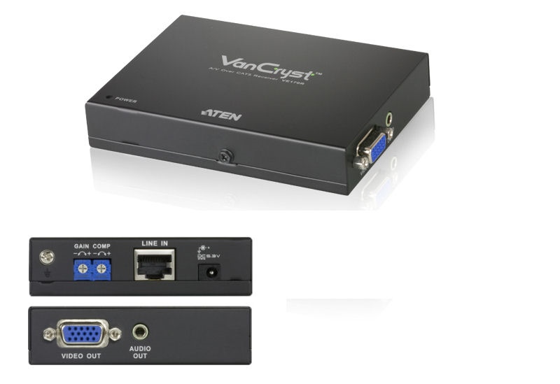 VE170R - Aten - VGA/Audio Cat 5 Receiver (1024 x 768&#64;300m)