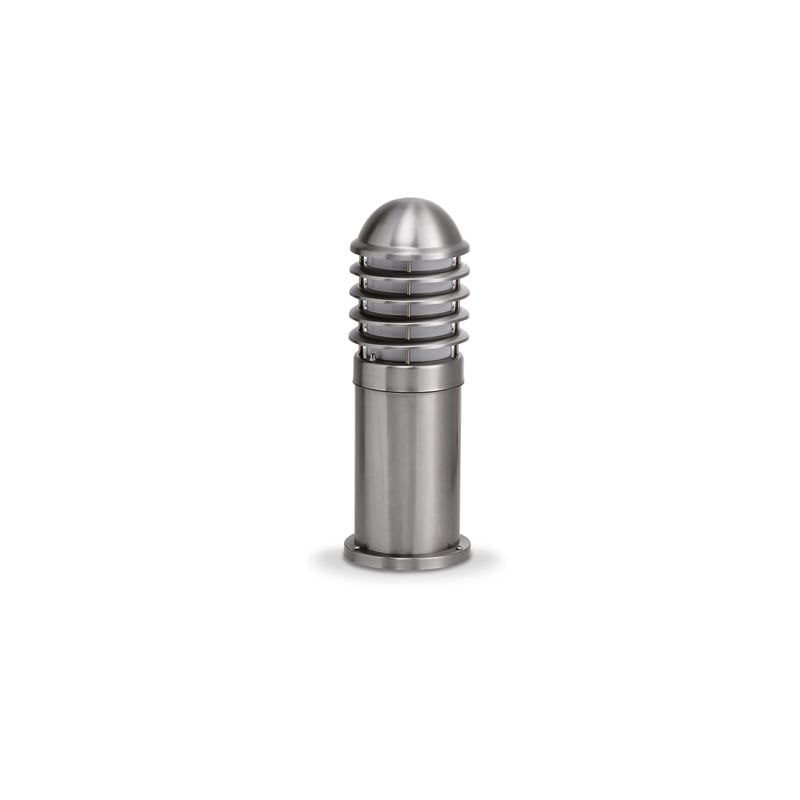 JCC NiteLED Mains Short Louvred IP44 Bollard Stainless Steel