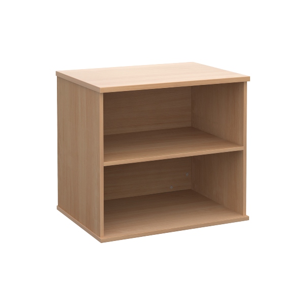 Deluxe Desk High Bookcase - Beech