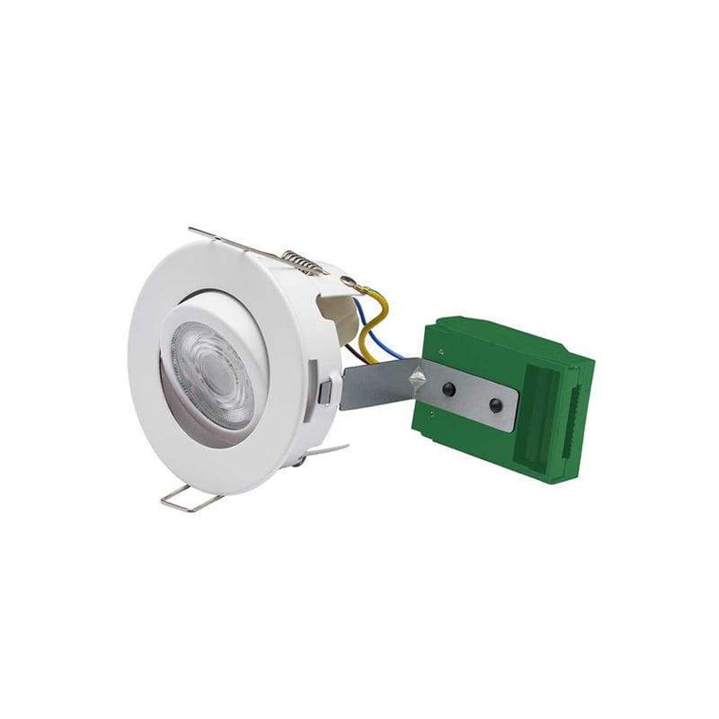 Bell Firestay Protector Open Back Non-Integrated Centre Tilt GU10 Downlight White