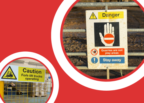 Safety signage plays a crucial role in maintaining a safe working environment within industrial spaces.
