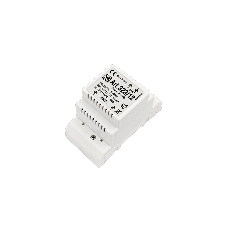 Videx 323/12 12VDC 400ma Din/Wall Mount PSU