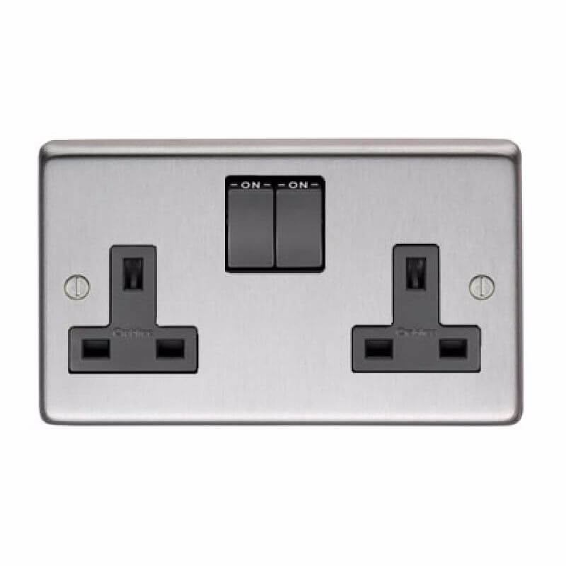 Anvil 34224/1 SSS Double 13 A Switched Socket