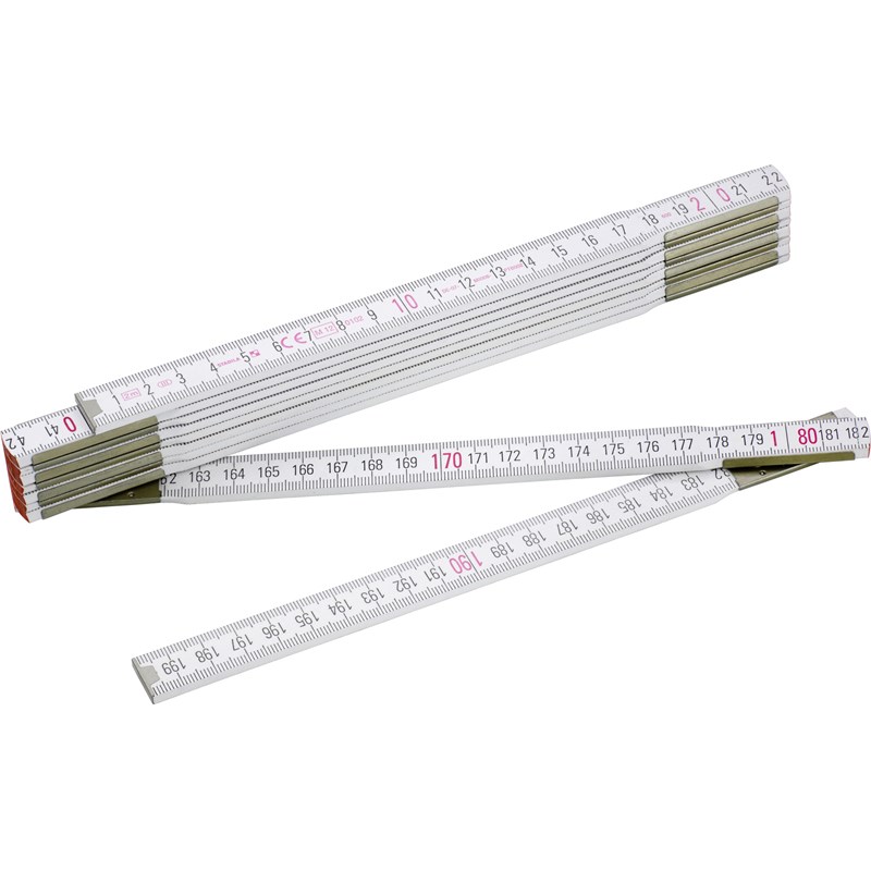 Wooden folding ruler